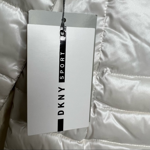 Dkny Sport Women's Packable Puffer White Jacket Size XL - Picture 8 of 13